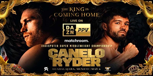 Canelo vs Ryder Repeticion y Resultados