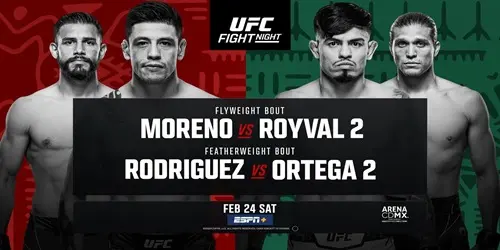 Ver UFC Fight Night Moreno vs Royval 2 En Vivo Online y Repeticion