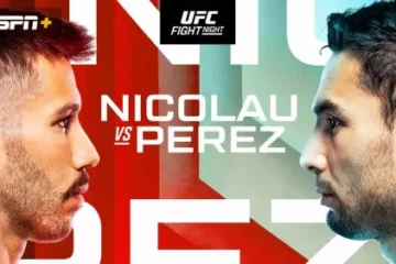 Ver UFC Fight Night En Vivo Nicolau vs Perez y Repetición